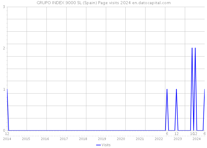 GRUPO INDEX 9000 SL (Spain) Page visits 2024 