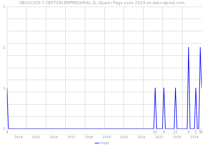 NEGOCIOS Y GESTION EMPRESARIAL SL (Spain) Page visits 2024 