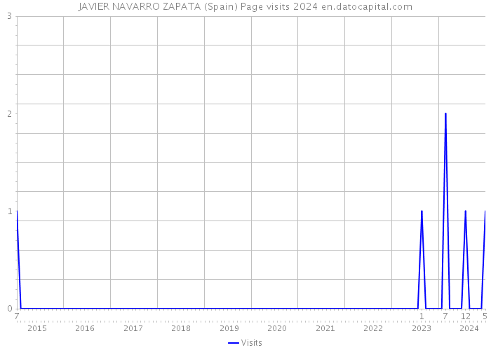JAVIER NAVARRO ZAPATA (Spain) Page visits 2024 