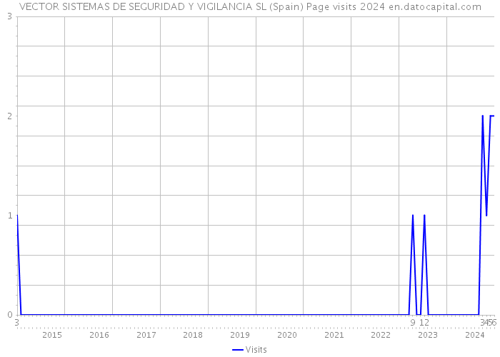 VECTOR SISTEMAS DE SEGURIDAD Y VIGILANCIA SL (Spain) Page visits 2024 