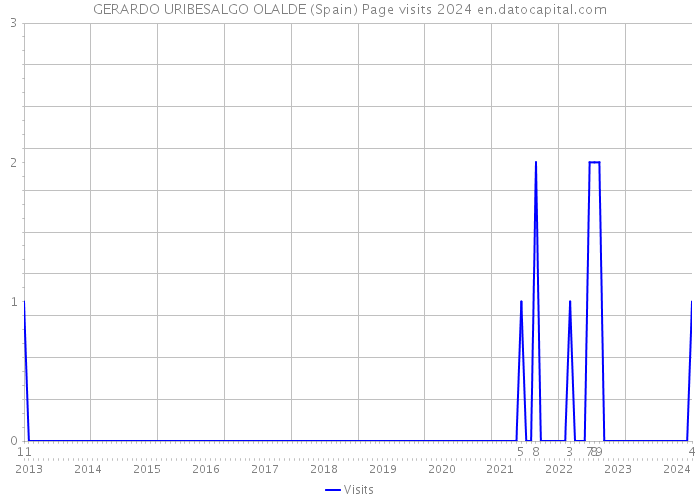 GERARDO URIBESALGO OLALDE (Spain) Page visits 2024 