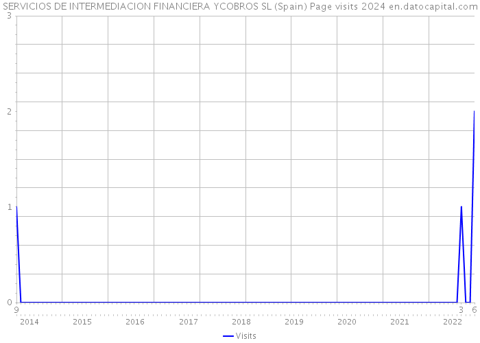 SERVICIOS DE INTERMEDIACION FINANCIERA YCOBROS SL (Spain) Page visits 2024 