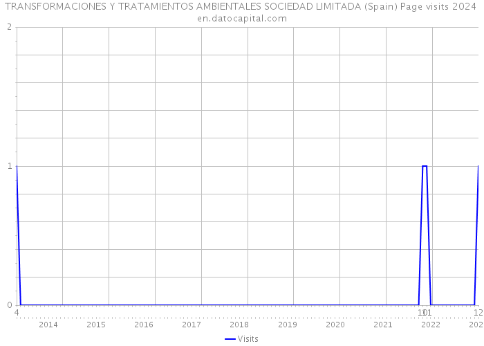 TRANSFORMACIONES Y TRATAMIENTOS AMBIENTALES SOCIEDAD LIMITADA (Spain) Page visits 2024 