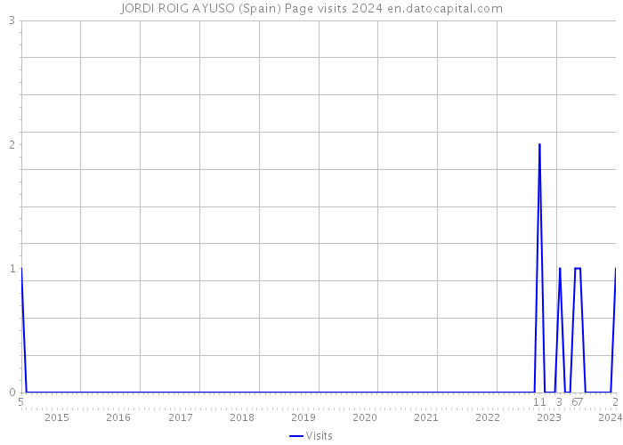 JORDI ROIG AYUSO (Spain) Page visits 2024 