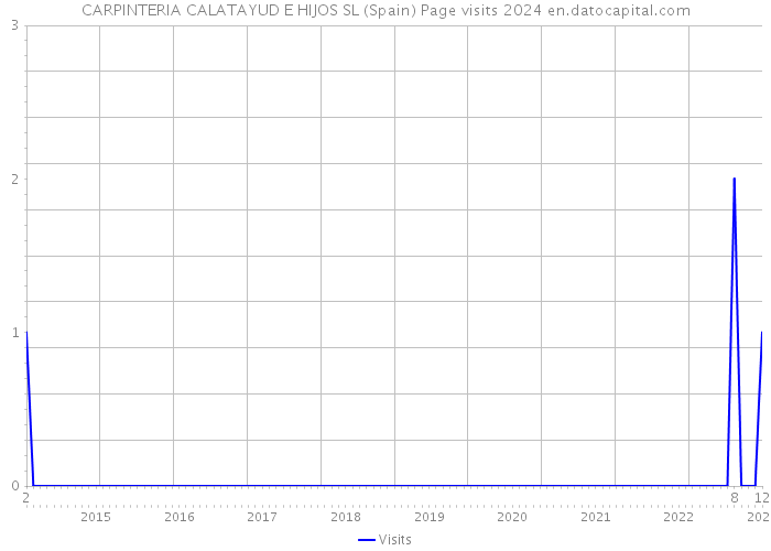 CARPINTERIA CALATAYUD E HIJOS SL (Spain) Page visits 2024 