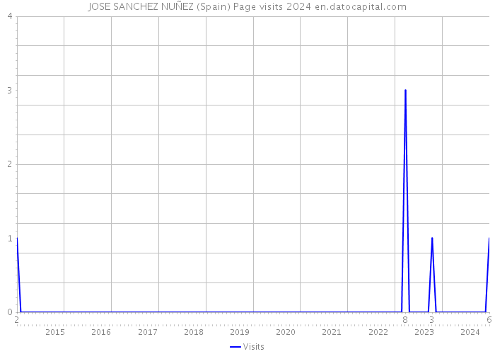 JOSE SANCHEZ NUÑEZ (Spain) Page visits 2024 