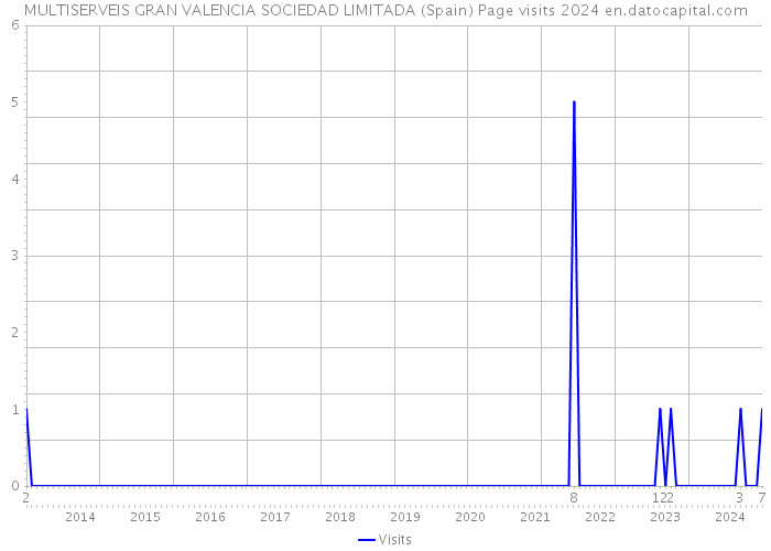 MULTISERVEIS GRAN VALENCIA SOCIEDAD LIMITADA (Spain) Page visits 2024 