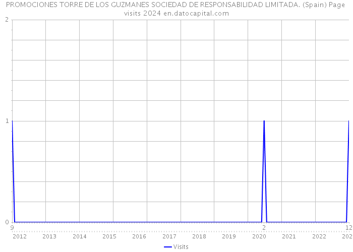 PROMOCIONES TORRE DE LOS GUZMANES SOCIEDAD DE RESPONSABILIDAD LIMITADA. (Spain) Page visits 2024 