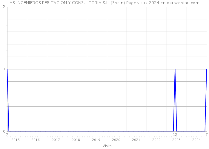 A5 INGENIEROS PERITACION Y CONSULTORIA S.L. (Spain) Page visits 2024 