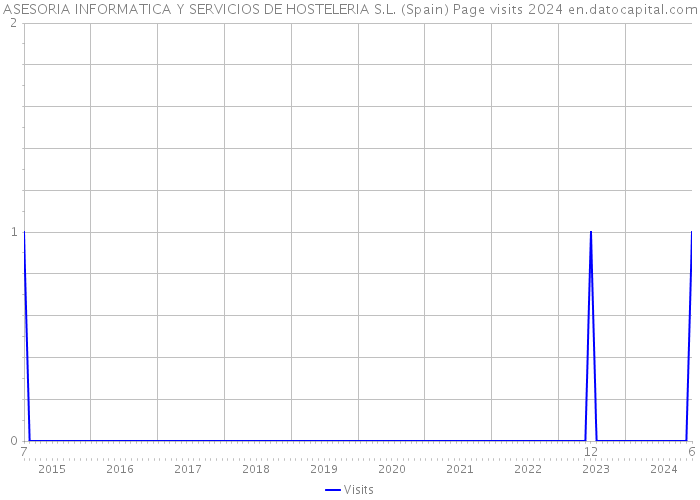 ASESORIA INFORMATICA Y SERVICIOS DE HOSTELERIA S.L. (Spain) Page visits 2024 