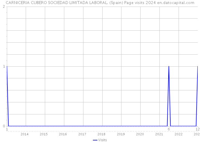 CARNICERIA CUBERO SOCIEDAD LIMITADA LABORAL. (Spain) Page visits 2024 
