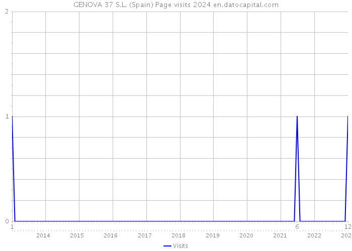 GENOVA 37 S.L. (Spain) Page visits 2024 