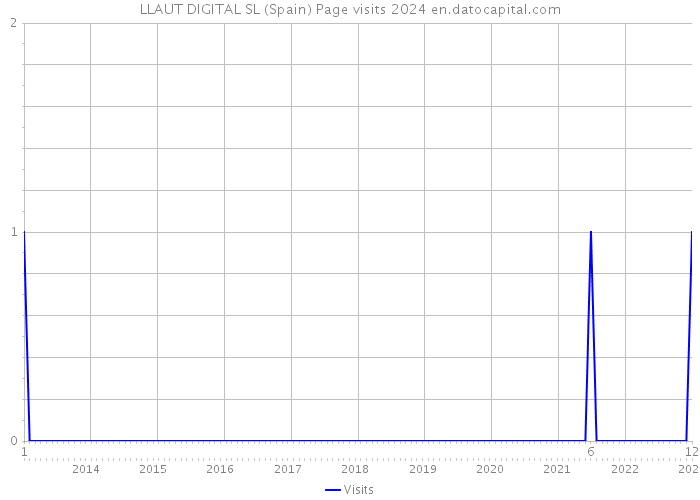 LLAUT DIGITAL SL (Spain) Page visits 2024 