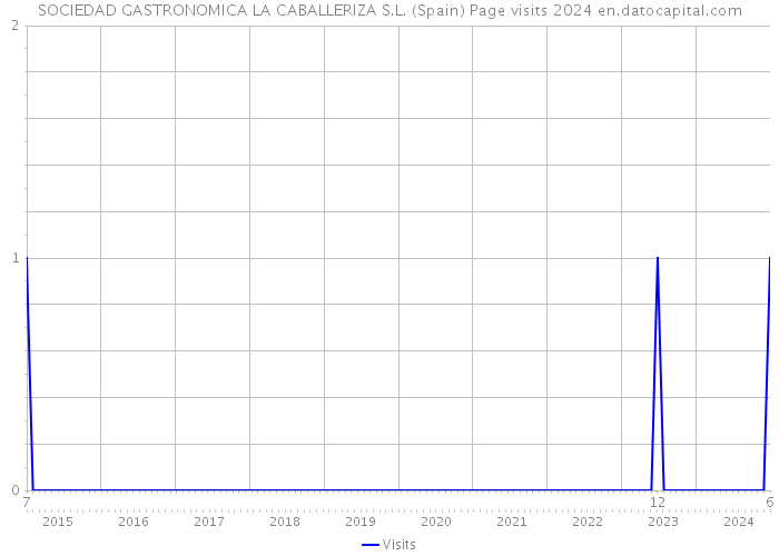 SOCIEDAD GASTRONOMICA LA CABALLERIZA S.L. (Spain) Page visits 2024 