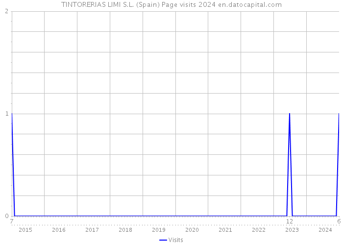 TINTORERIAS LIMI S.L. (Spain) Page visits 2024 