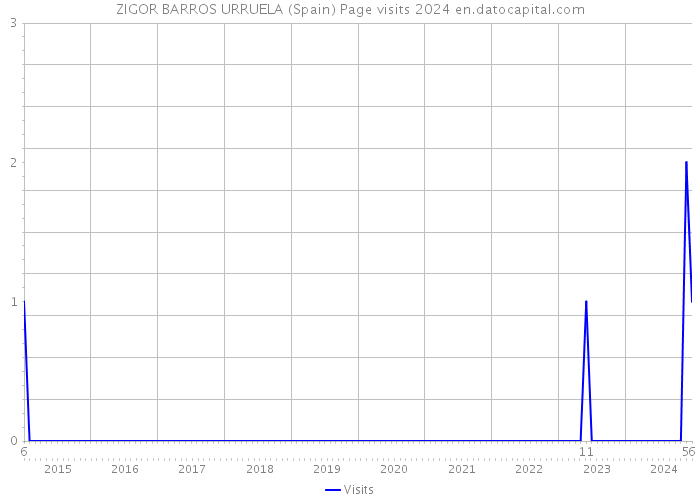 ZIGOR BARROS URRUELA (Spain) Page visits 2024 