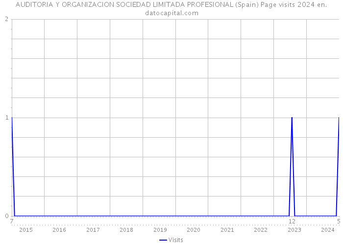 AUDITORIA Y ORGANIZACION SOCIEDAD LIMITADA PROFESIONAL (Spain) Page visits 2024 