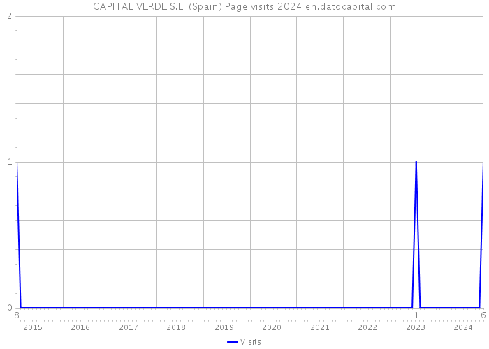 CAPITAL VERDE S.L. (Spain) Page visits 2024 