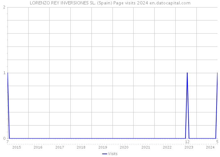 LORENZO REY INVERSIONES SL. (Spain) Page visits 2024 