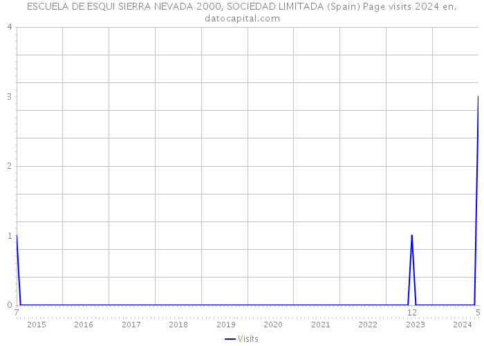 ESCUELA DE ESQUI SIERRA NEVADA 2000, SOCIEDAD LIMITADA (Spain) Page visits 2024 