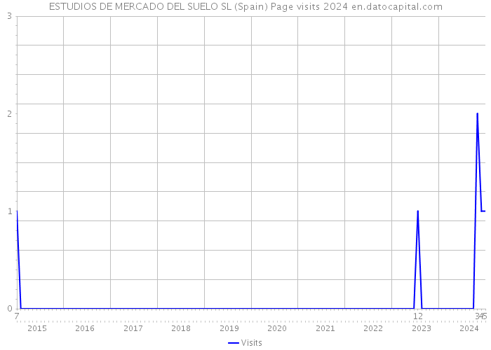 ESTUDIOS DE MERCADO DEL SUELO SL (Spain) Page visits 2024 