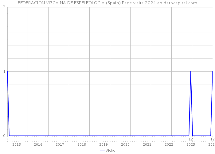 FEDERACION VIZCAINA DE ESPELEOLOGIA (Spain) Page visits 2024 