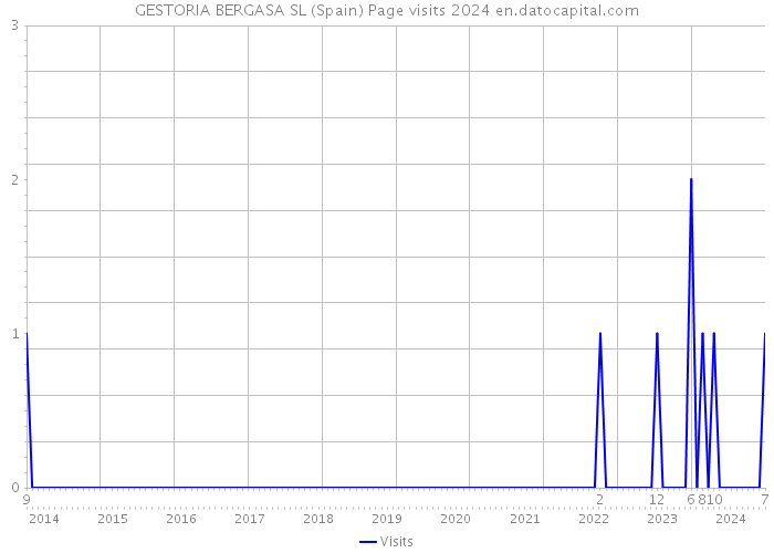 GESTORIA BERGASA SL (Spain) Page visits 2024 