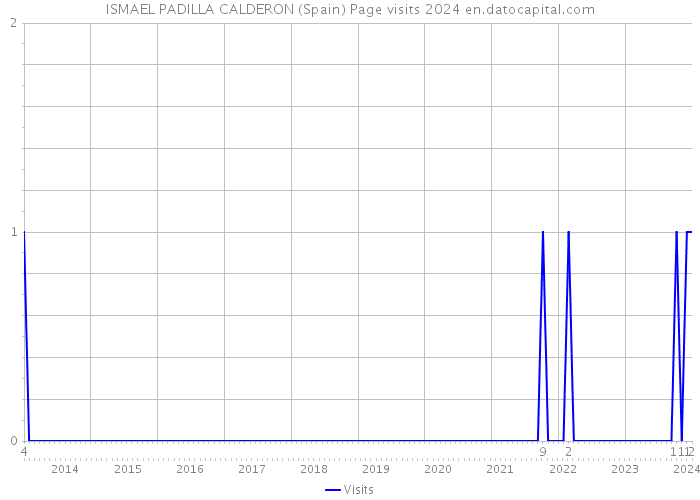 ISMAEL PADILLA CALDERON (Spain) Page visits 2024 