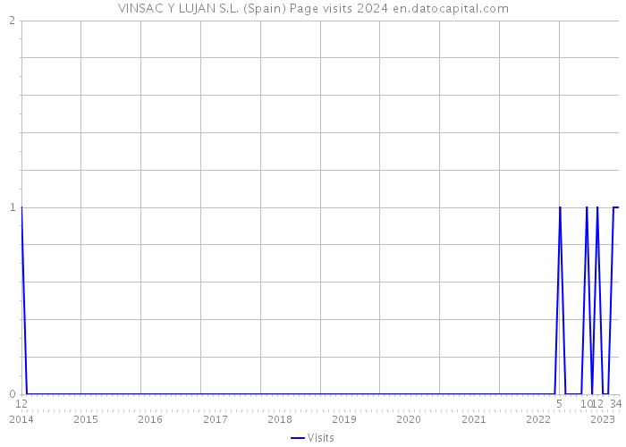 VINSAC Y LUJAN S.L. (Spain) Page visits 2024 