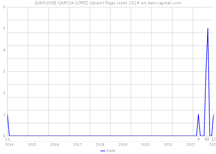 JUAN JOSE GARCIA LOPEZ (Spain) Page visits 2024 