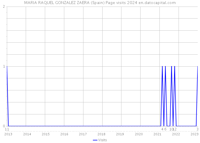 MARIA RAQUEL GONZALEZ ZAERA (Spain) Page visits 2024 