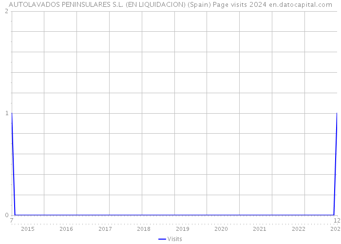 AUTOLAVADOS PENINSULARES S.L. (EN LIQUIDACION) (Spain) Page visits 2024 