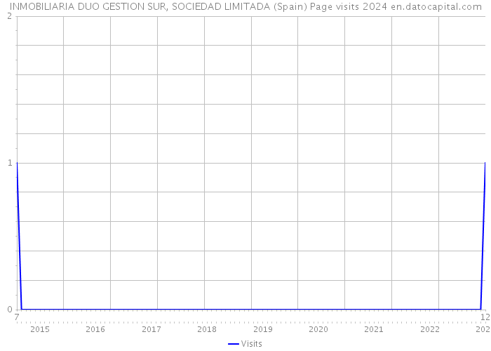 INMOBILIARIA DUO GESTION SUR, SOCIEDAD LIMITADA (Spain) Page visits 2024 