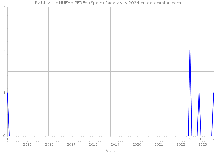RAUL VILLANUEVA PEREA (Spain) Page visits 2024 