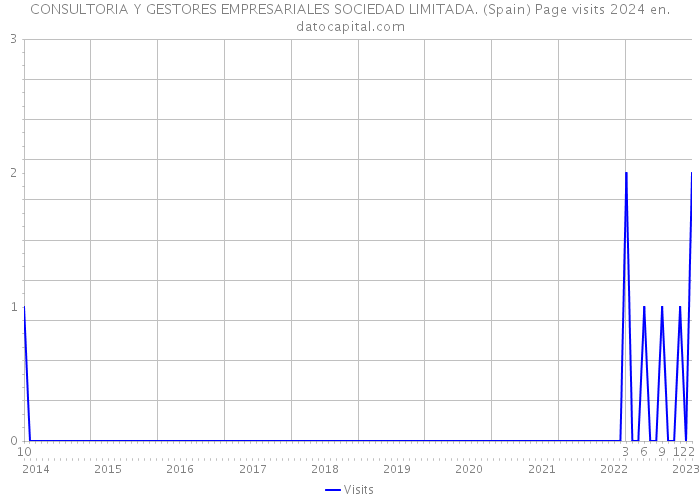 CONSULTORIA Y GESTORES EMPRESARIALES SOCIEDAD LIMITADA. (Spain) Page visits 2024 