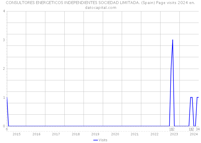 CONSULTORES ENERGETICOS INDEPENDIENTES SOCIEDAD LIMITADA. (Spain) Page visits 2024 