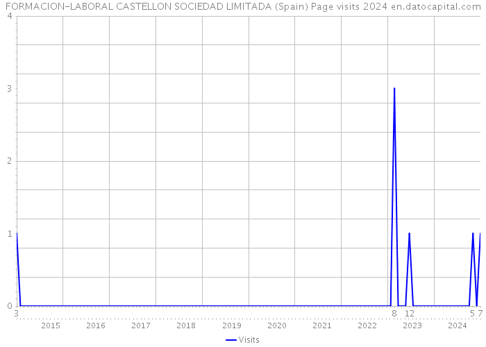FORMACION-LABORAL CASTELLON SOCIEDAD LIMITADA (Spain) Page visits 2024 