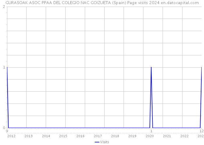 GURASOAK ASOC PPAA DEL COLEGIO NAC GOIZUETA (Spain) Page visits 2024 