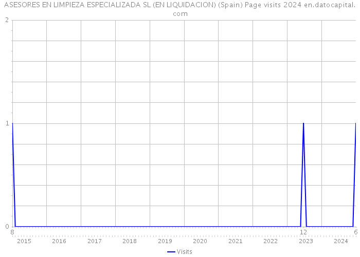 ASESORES EN LIMPIEZA ESPECIALIZADA SL (EN LIQUIDACION) (Spain) Page visits 2024 