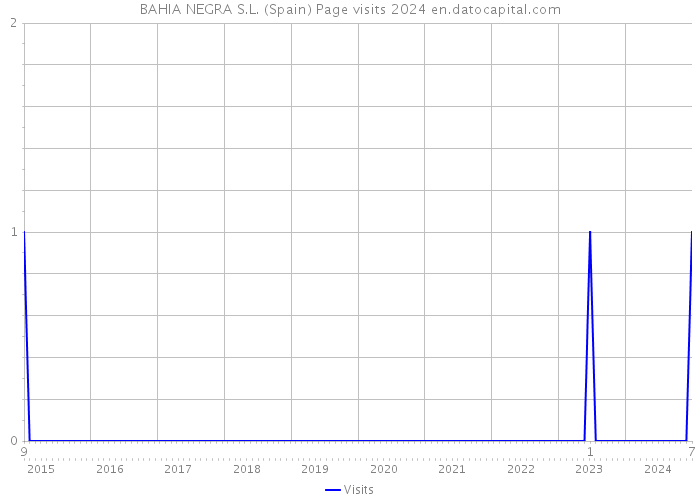 BAHIA NEGRA S.L. (Spain) Page visits 2024 