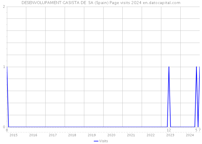 DESENVOLUPAMENT GASISTA DE SA (Spain) Page visits 2024 