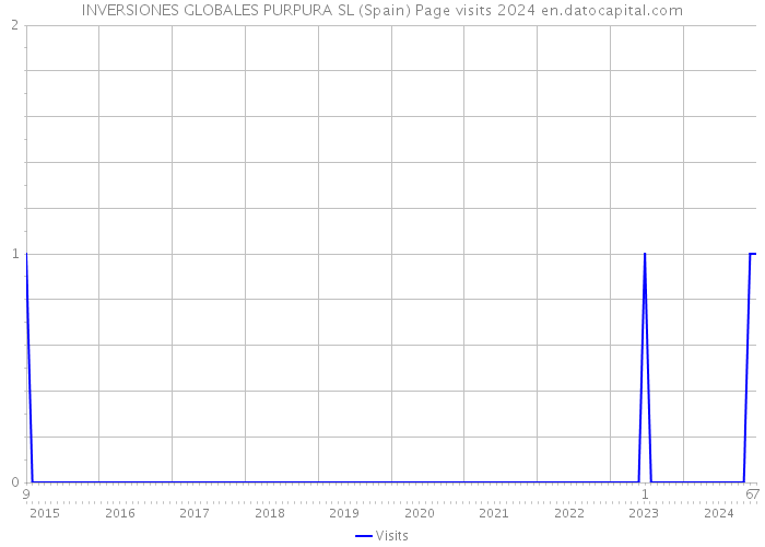 INVERSIONES GLOBALES PURPURA SL (Spain) Page visits 2024 