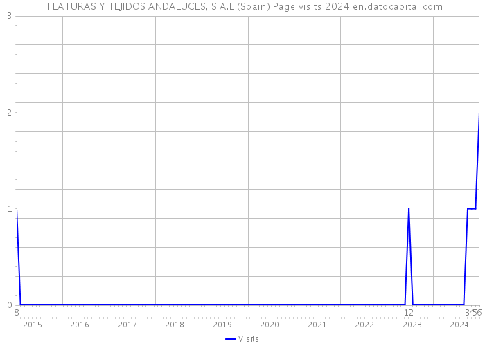 HILATURAS Y TEJIDOS ANDALUCES, S.A.L (Spain) Page visits 2024 