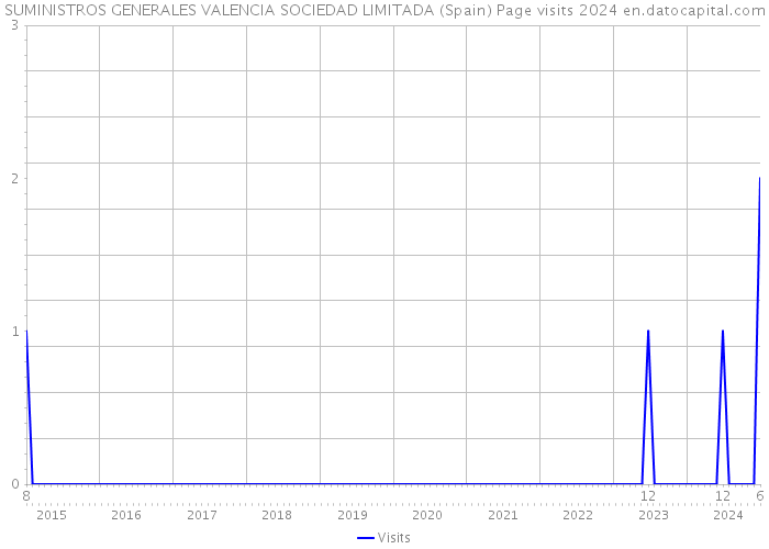 SUMINISTROS GENERALES VALENCIA SOCIEDAD LIMITADA (Spain) Page visits 2024 