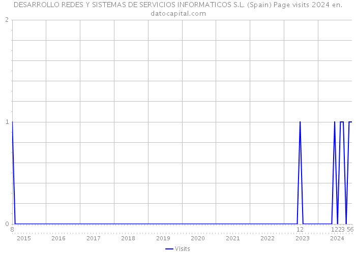 DESARROLLO REDES Y SISTEMAS DE SERVICIOS INFORMATICOS S.L. (Spain) Page visits 2024 