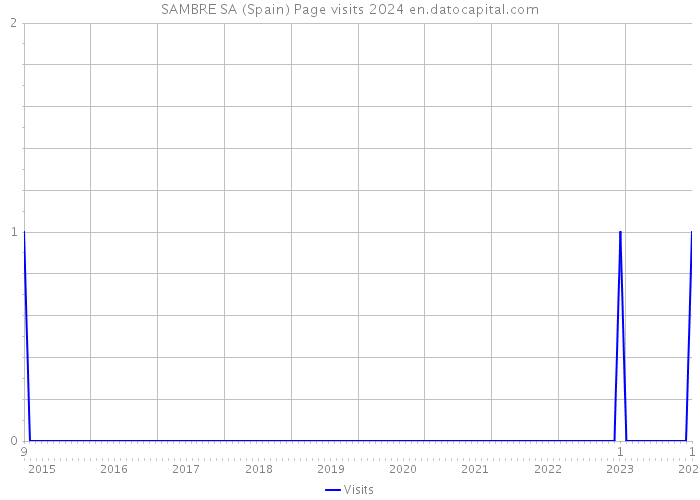 SAMBRE SA (Spain) Page visits 2024 