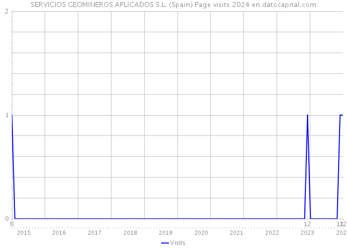 SERVICIOS GEOMINEROS APLICADOS S.L. (Spain) Page visits 2024 
