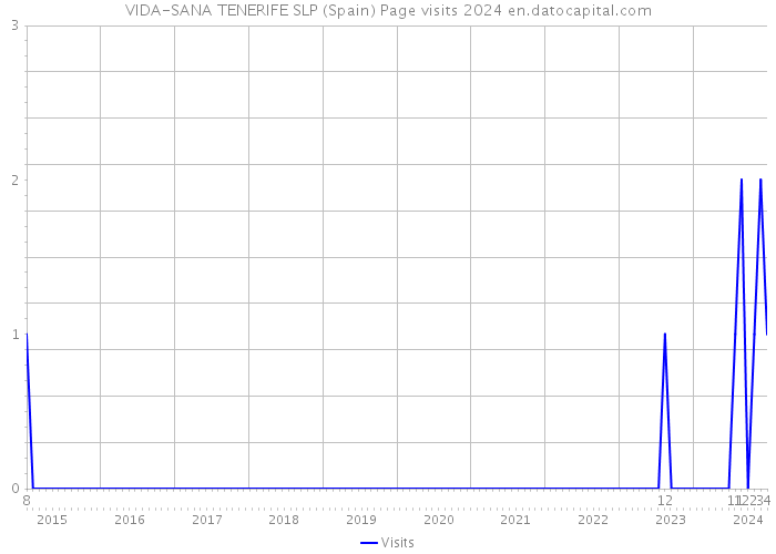 VIDA-SANA TENERIFE SLP (Spain) Page visits 2024 