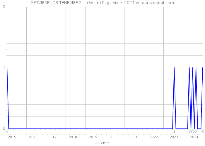 SERVIFRENOS TENERIFE S.L. (Spain) Page visits 2024 