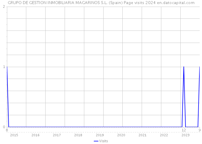 GRUPO DE GESTION INMOBILIARIA MAGARINOS S.L. (Spain) Page visits 2024 